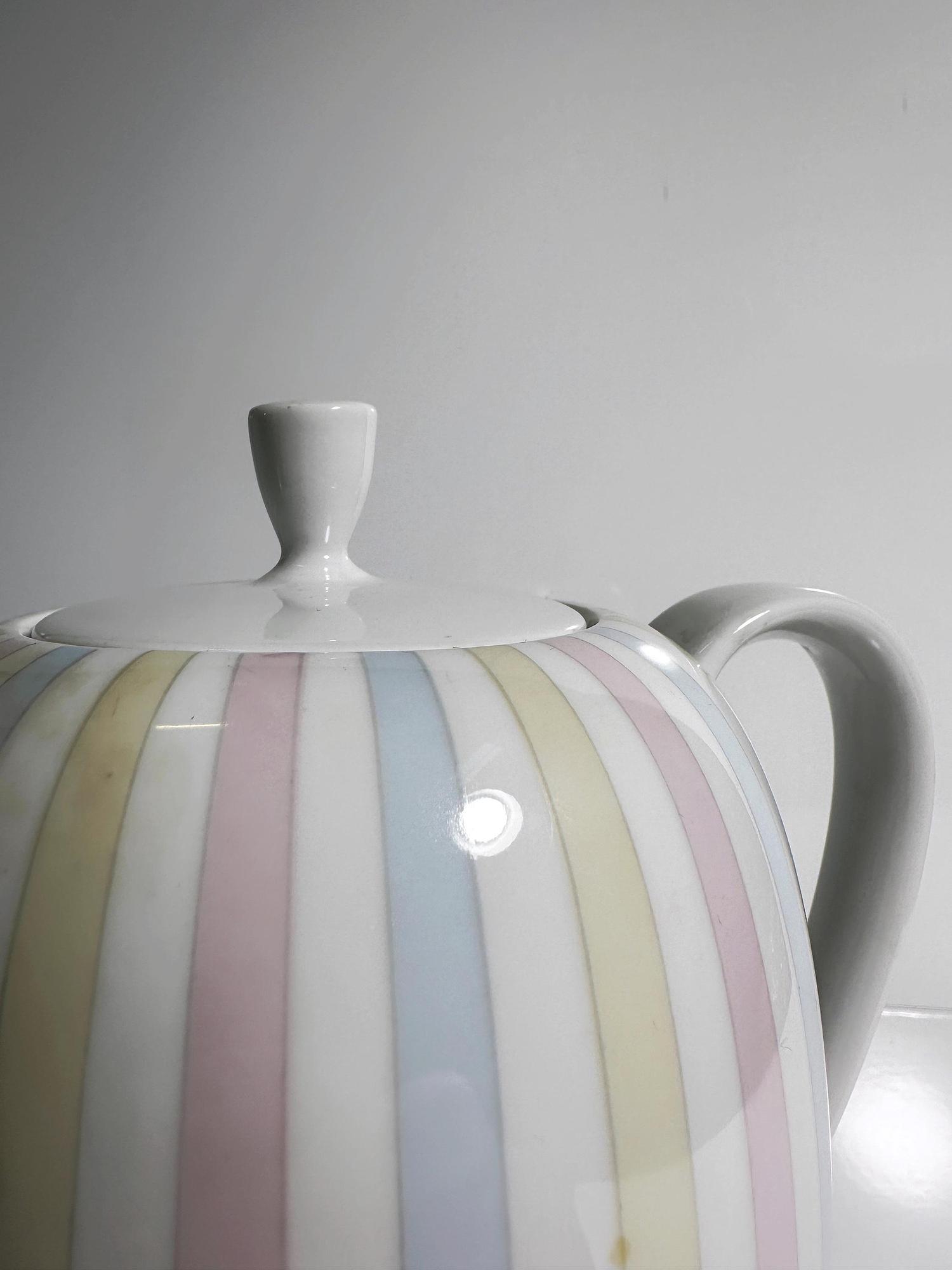 Vintage Pink Baby Coffee Pot Porcelain 1950s 2
