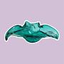 Vintage fruit bowl Murano glass turquoise 1970s 6