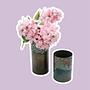 2x Vintage Vase Metall 1960er Jahre 0