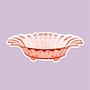 Vintage Rosalin Glass Footed Bowl 1930s 0