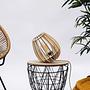 Atome Tischlampe Holz 21cm 1