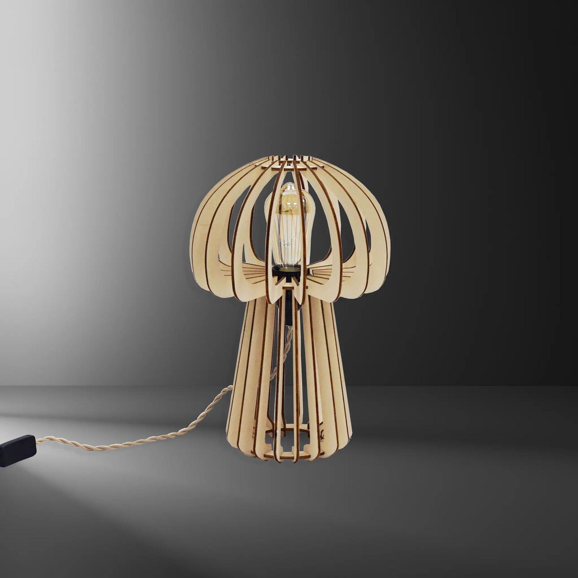 Alma Tischlampe Holz 20cm 7