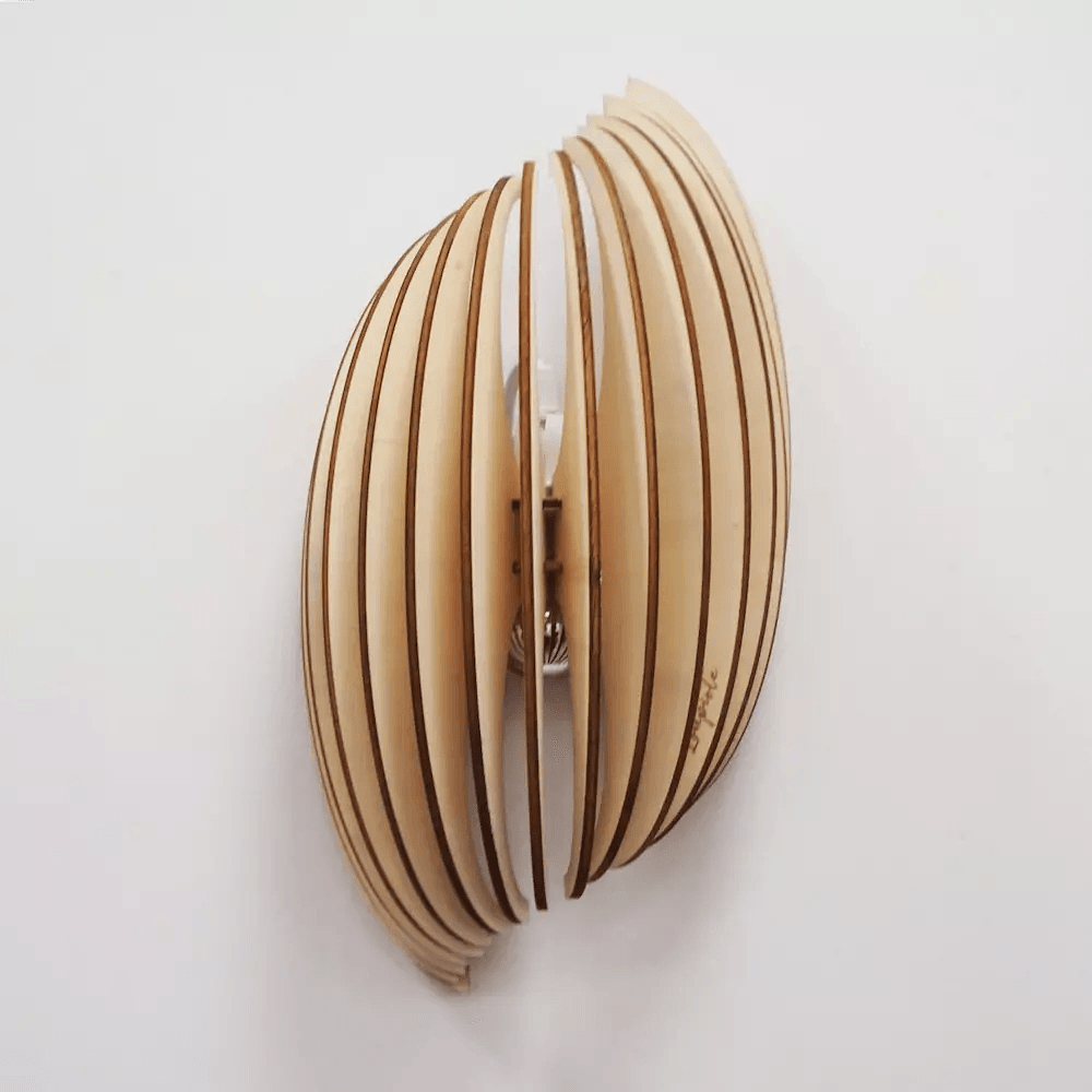 Assia Clair Wandlampe Holz 2