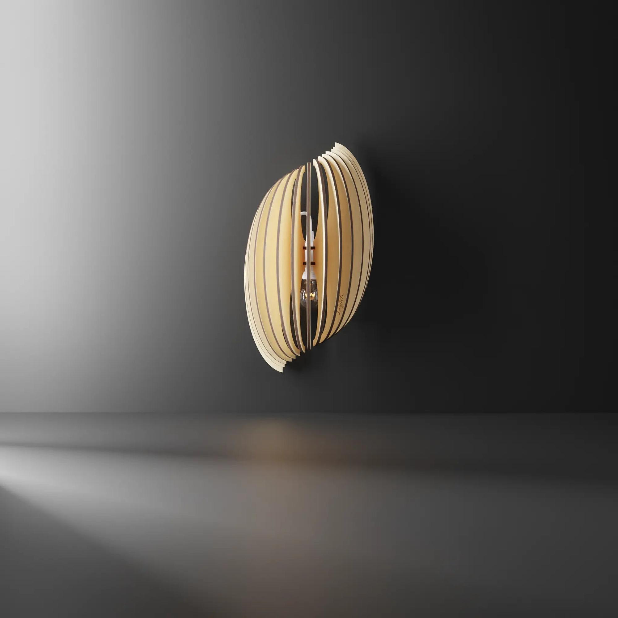 Assia Clair Wandlampe Holz 5