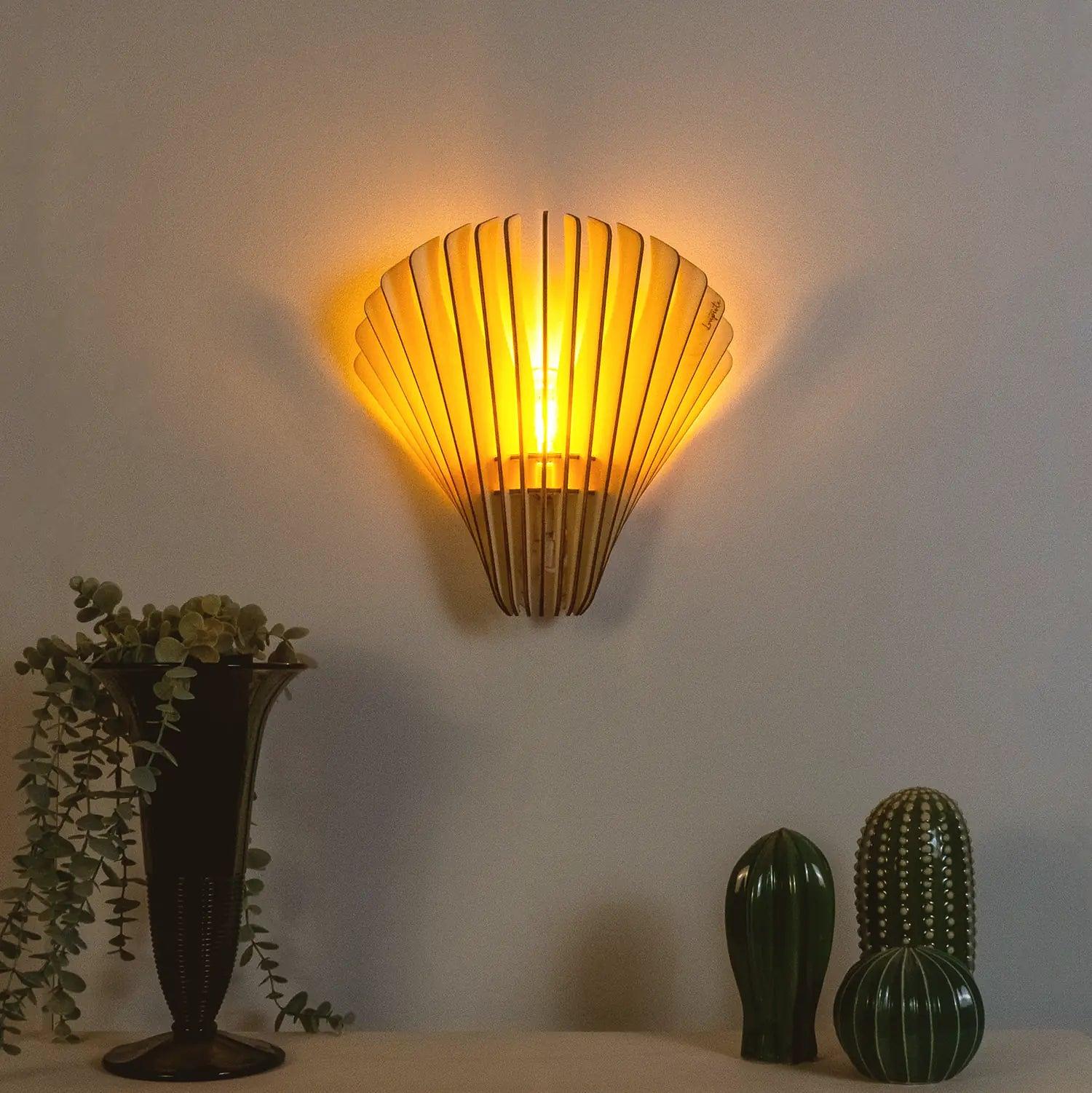 Aqua Wall lamp Wood 6