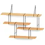 Link set 1 Wandregal Buchenholz Braun 0