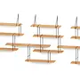 Link Trio Scaffale a parete faggio acciaio naturale 1