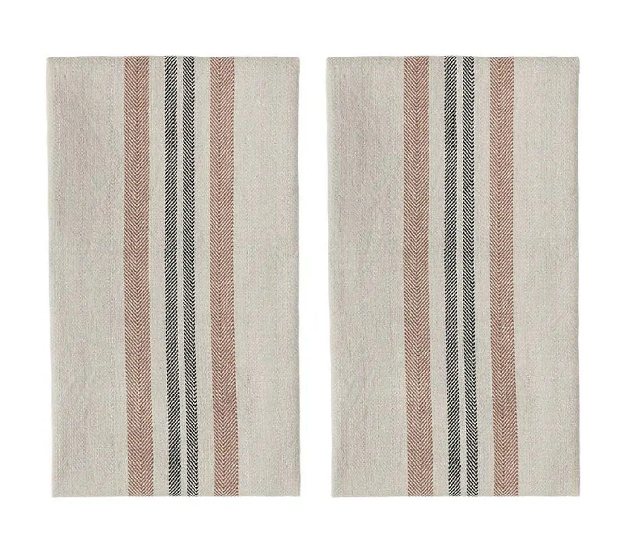 2x Linu Dish towel Organic cotton Beige 0