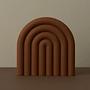 Rainbow Trivet Coaster Silicone Pink 1