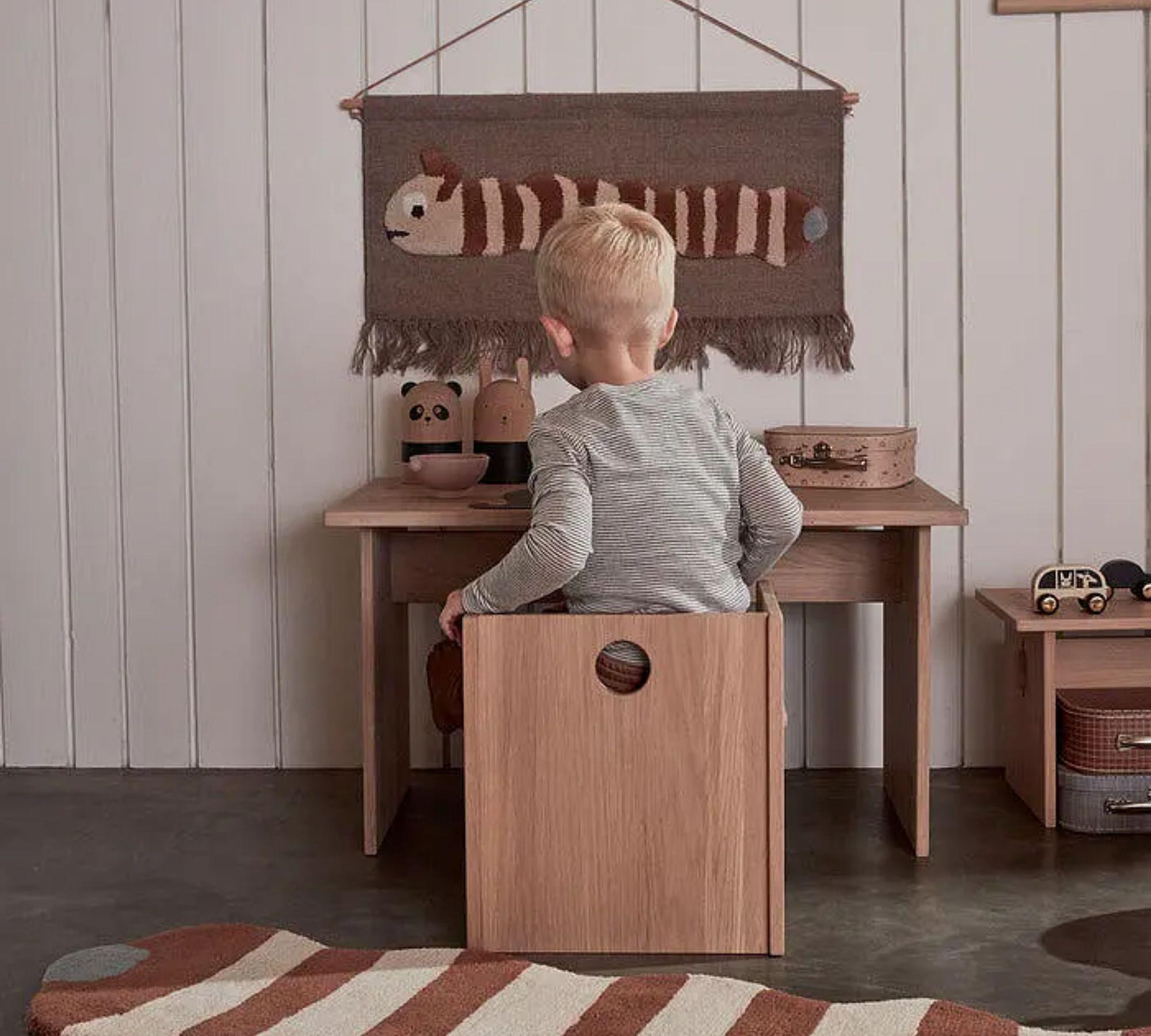 Arca Kinderstuhl/Nachtisch Eichenholz Braun 2