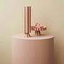 Toppu Vase Hoch Keramik Braun 0