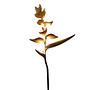 Floor lamp with yellow shade Metal Gold 1