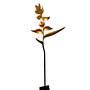 Floor lamp with yellow shade Metal Gold 4