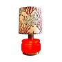 Mittelgroße Tischlampe Glas Rot 1