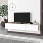 Francy Lowboard Wood Oak White 1