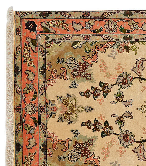 Tabriz Teppich Braun 1