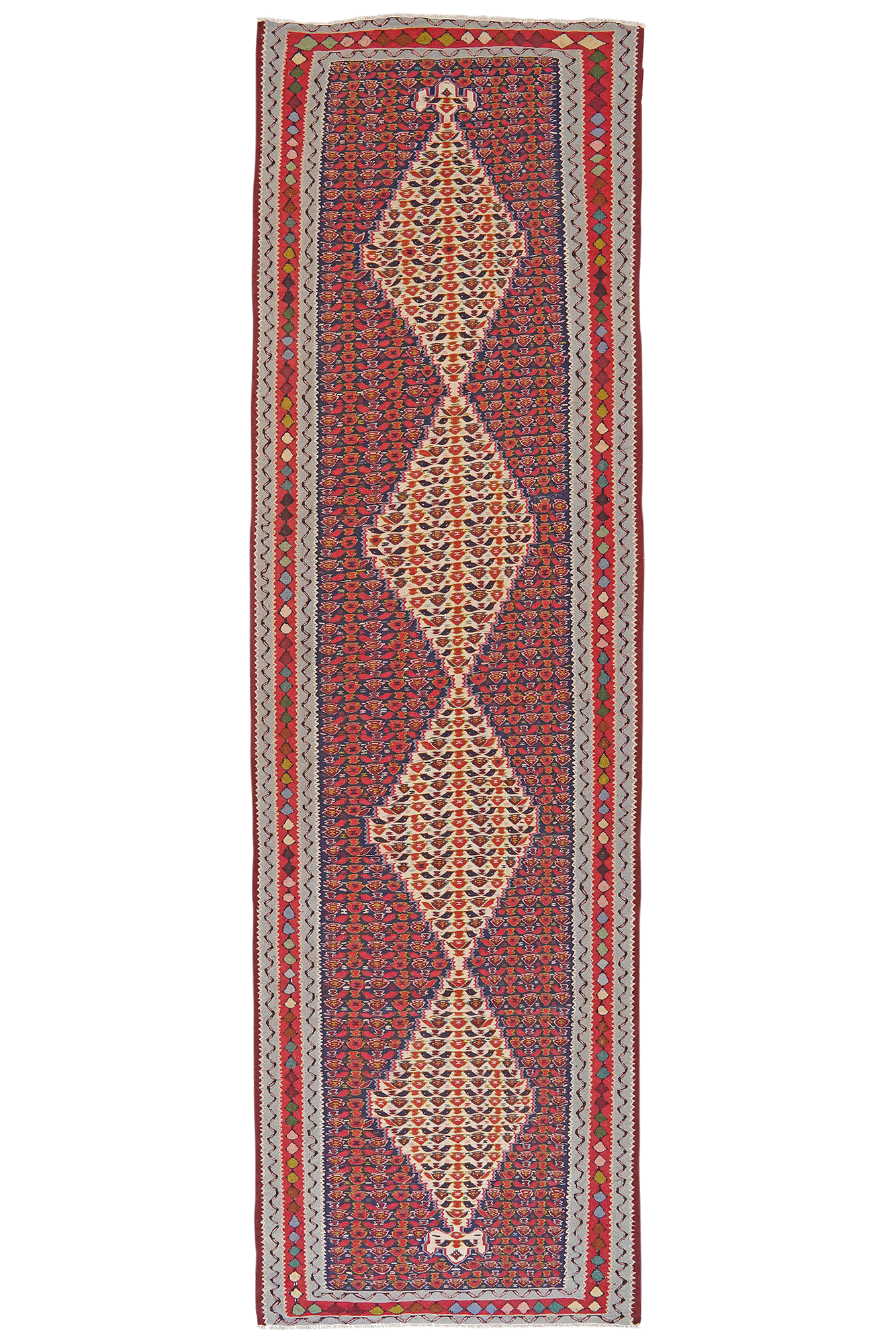 Kilim Senneh Rug Red 0