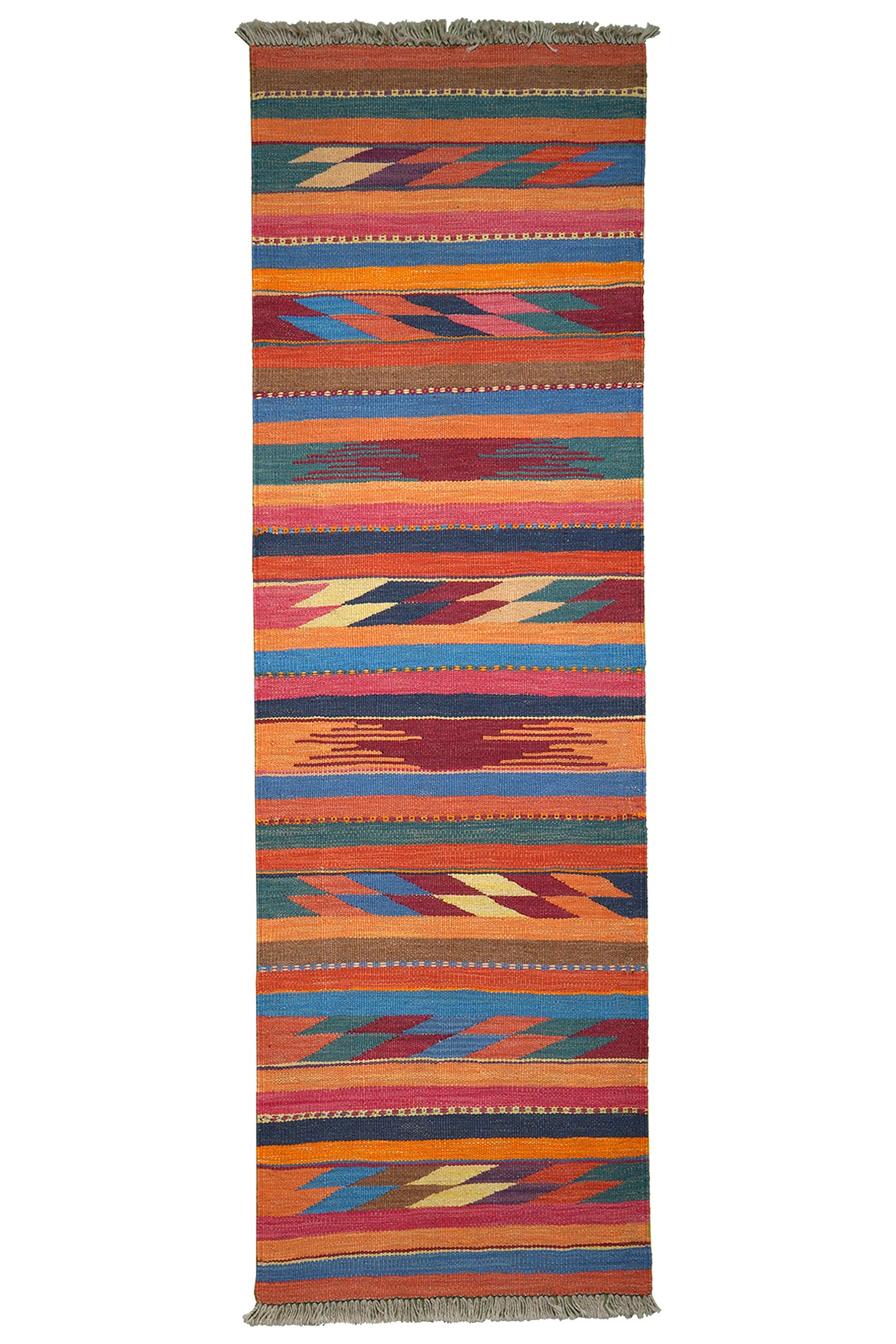Kilim Gashgai Teppich Mehrfarbig 0