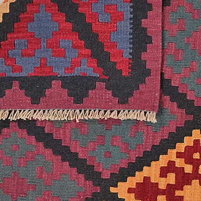 Kilim Gashgai Teppich Mehrfarbig 4