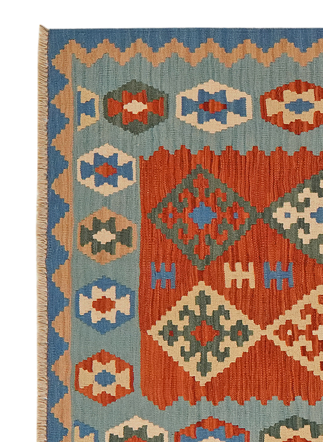 Kelim Gashgai Teppich Wolle Mehrfarbig 1
