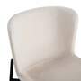 Polsterstuhl MOUZON 2er-Set Samt Walli: Creme Schwarz 4