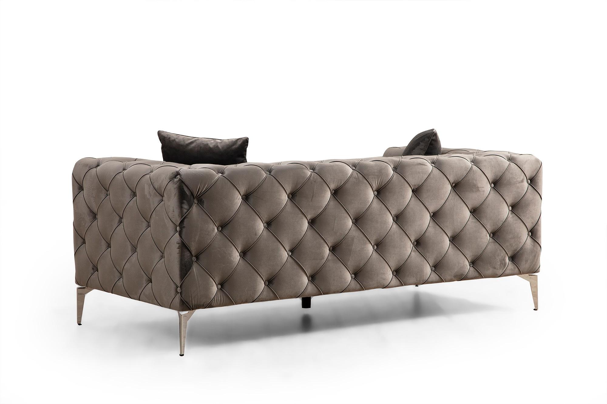 Elegante divano 2 posti antracite 6