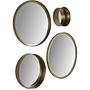 Runder Spiegel Metall Gold ø30cm 4