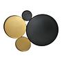 Wanddeko Metall Schwarz Gold 0