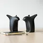 Curious Penguin Dekofigur 3D Druck Schwarz 
 0