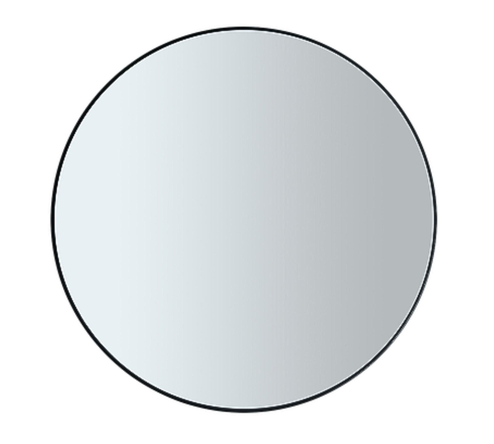 Rim Wall Mirror Black Glass Smoked Ø50cm 66078 0