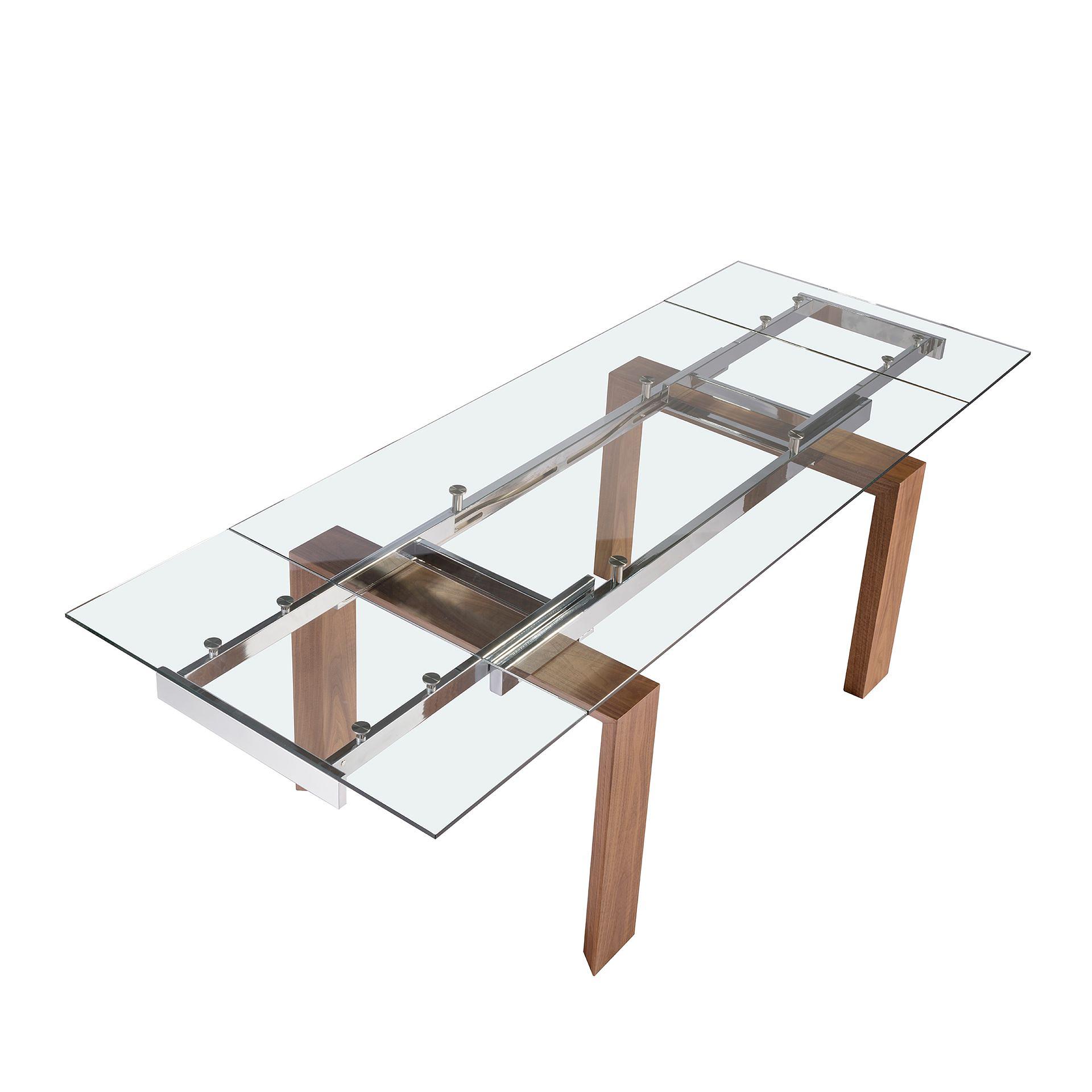 Dining table glass brown 3