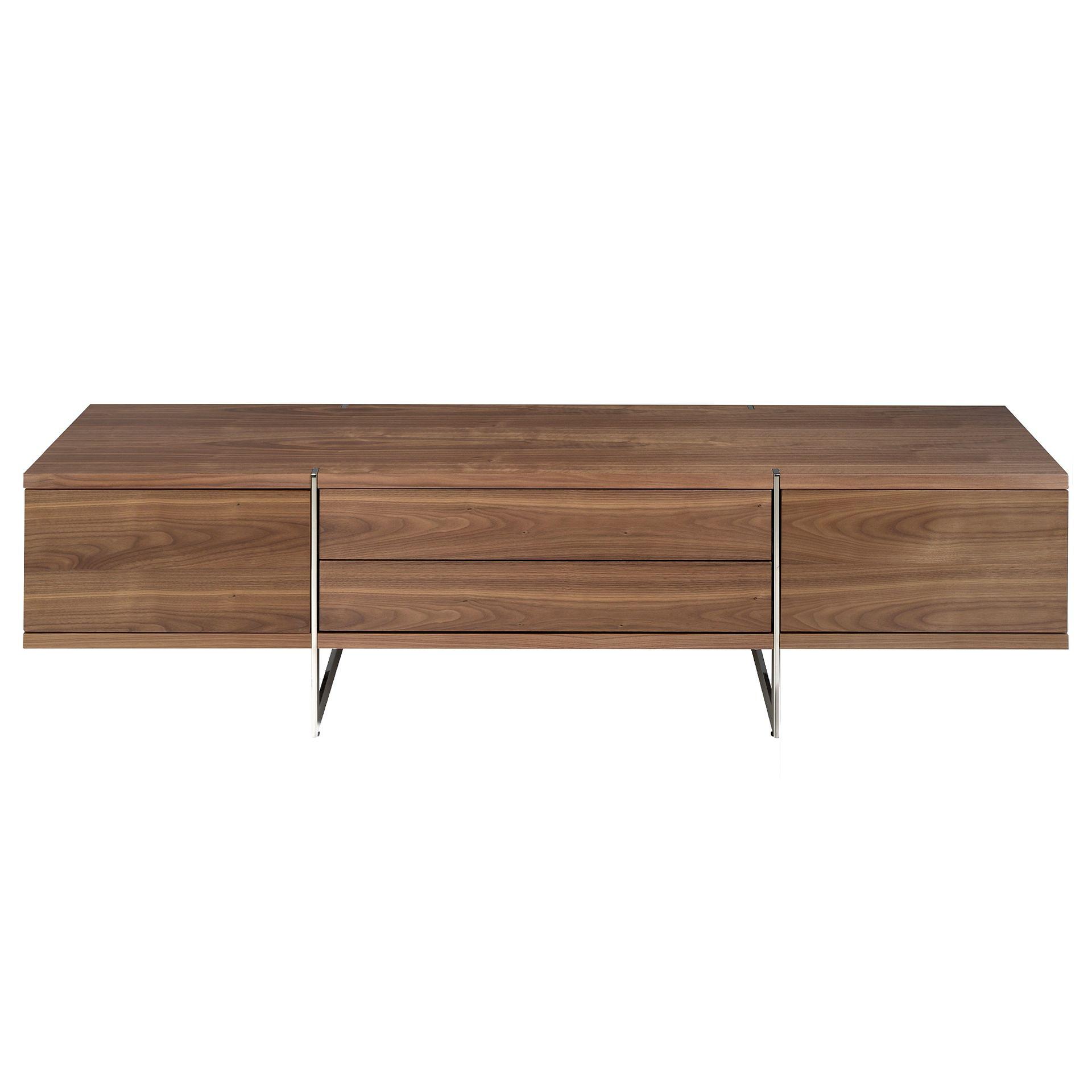 Lowboard Wood veneer Chrome-plated steel 5