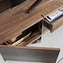 Lowboard Wood veneer Chrome-plated steel 7