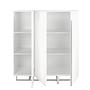 3053 Sideboard Chrome-plated steel White 3