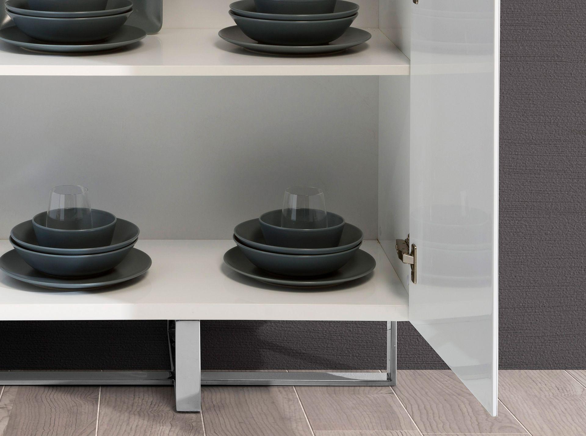 3053 Credenza Acciaio cromato Bianco 6