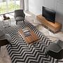 Lowboard Wood veneer Chrome-plated steel 4