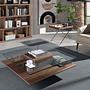 Rectangular side table brown 4