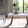 Armchair Faux leather Wood White 6
