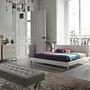 ANGEL CERDÁ Bedside table in grey wood and black steel 4