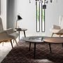 Armchair with ash wood legs Textile Beige 1