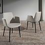 Dining chair fabric grey 3