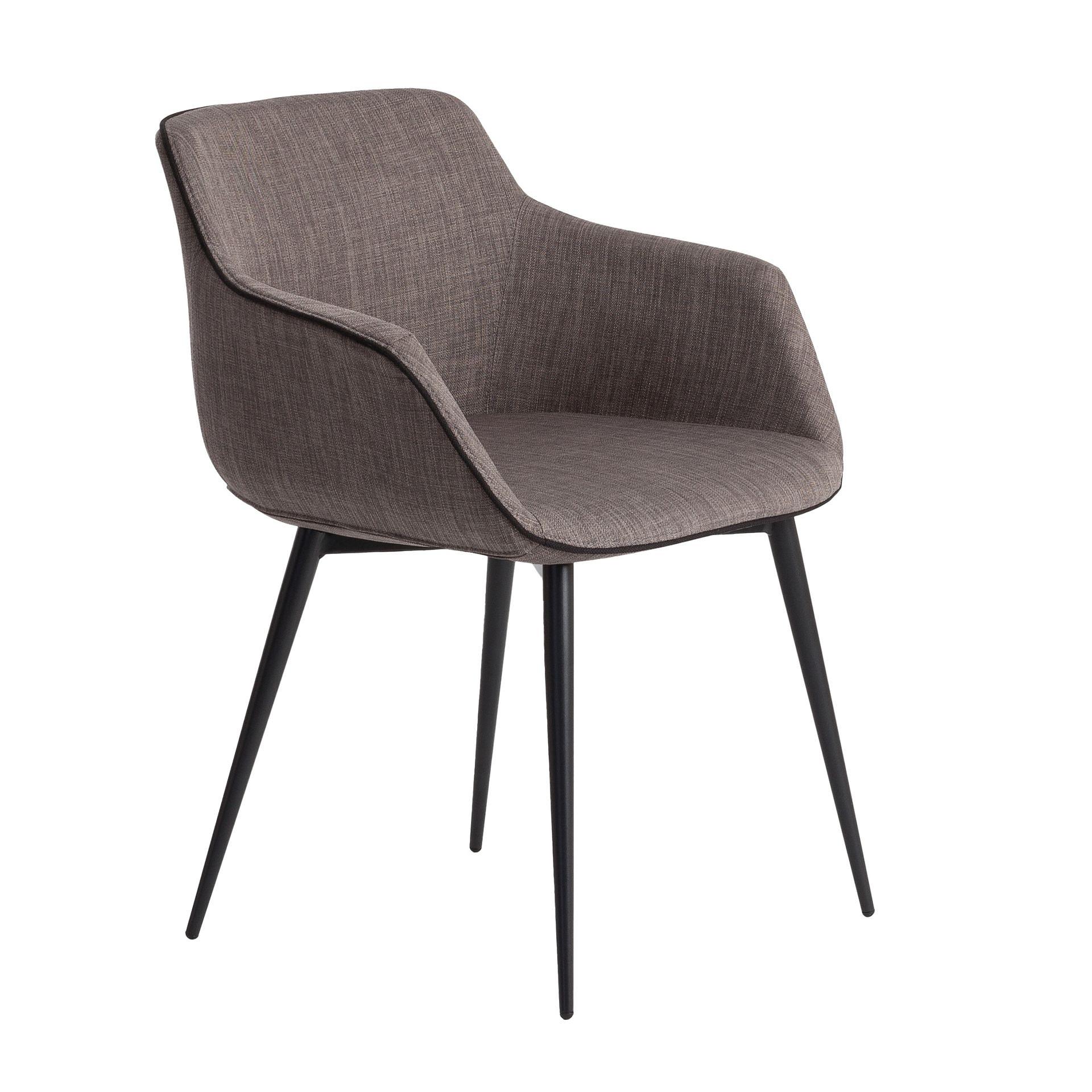 Dining chair fabric dark grey 0