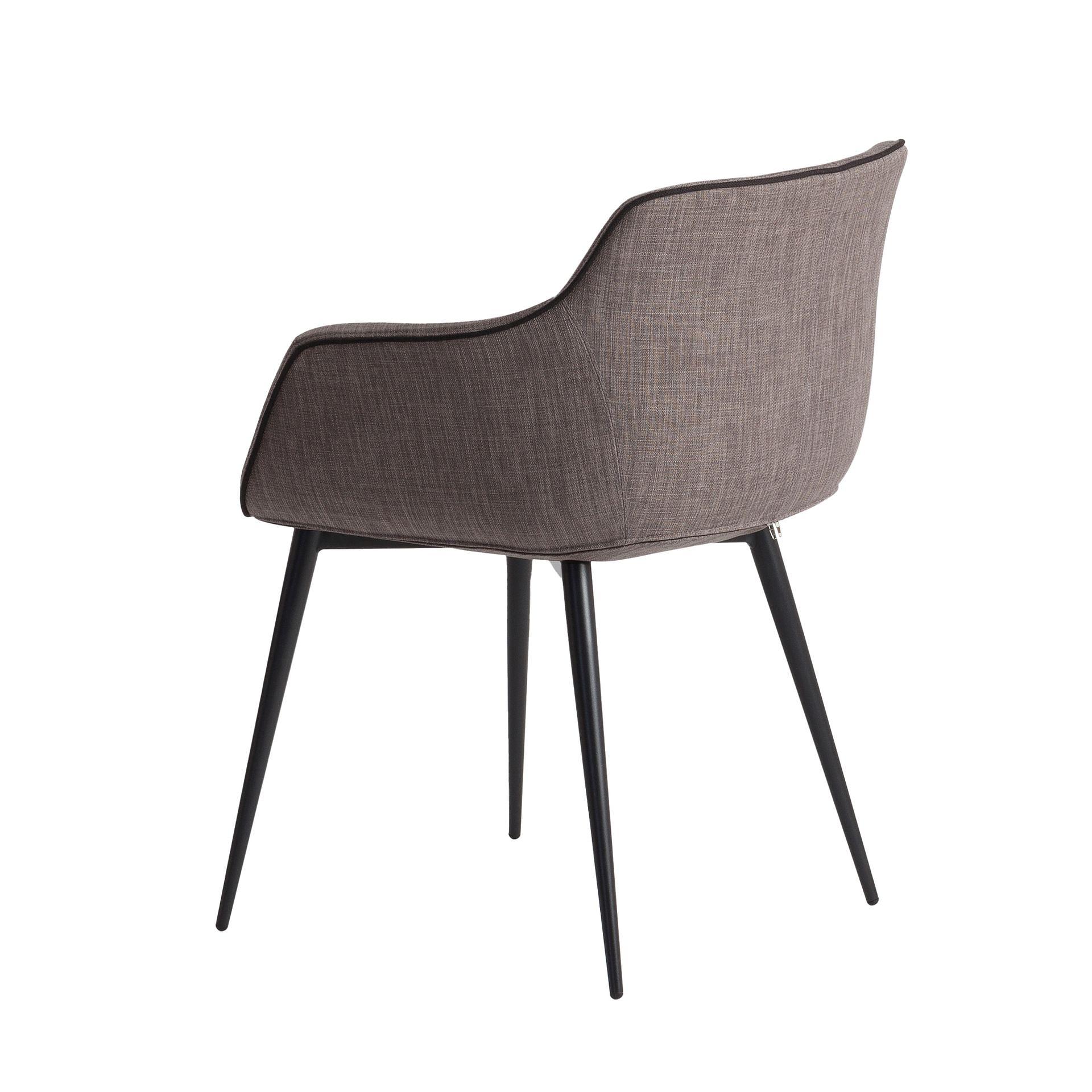 Dining chair fabric dark grey 3
