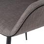 Dining chair fabric dark grey 7
