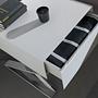 7007 Nightstand Chrome-plated steel White 7