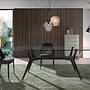 Dining chair stainless steel fabric dark grey 2