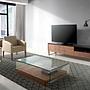 Lowboard wood veneer Chrome-plated steel 3
