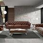Rectangular coffee table Wood veneer Chrome-plated steel 2