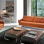 Rechteckiger Couchtisch Holzfurnier Verchromter Stahl 3