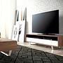 Lowboard Chrome-plated steel Wood veneer 1